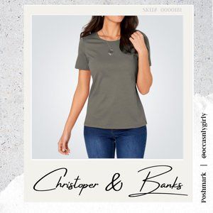 {Christopher & Banks} Short Sleeve Perfect Tee